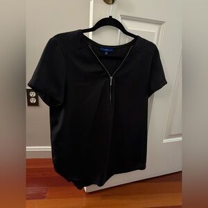 Apt. 9 Black Zippered Blouse